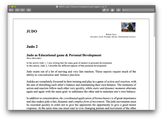 Judo 2 - Personal Development