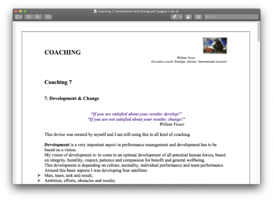 Coaching 7 - Development & Change